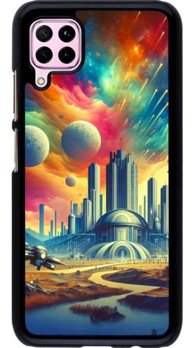 Coque Huawei P40 Lite - Ville extra-dôme futuriste