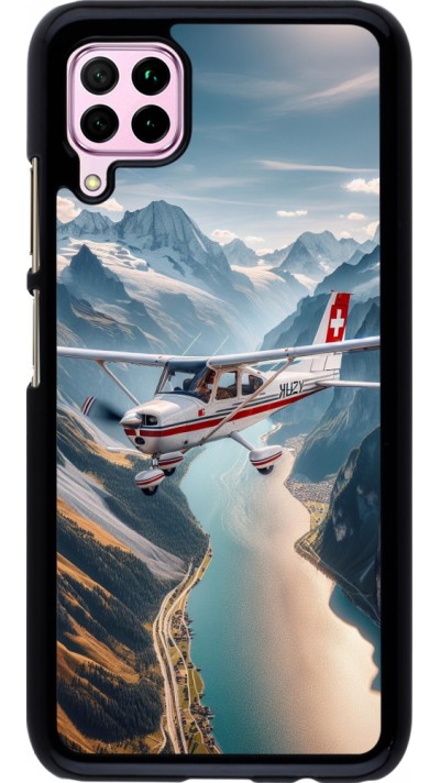 Huawei P40 Lite Case Hülle - Schweizer Alpenflug