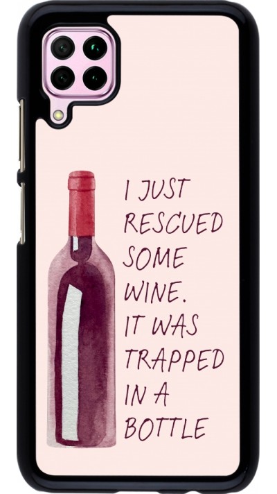 Huawei P40 Lite Case Hülle - I just rescued some wine