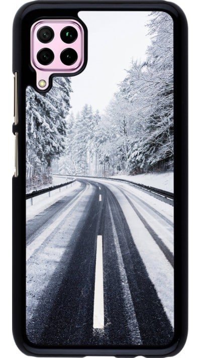 Coque Huawei P40 Lite - Winter 22 Snowy Road