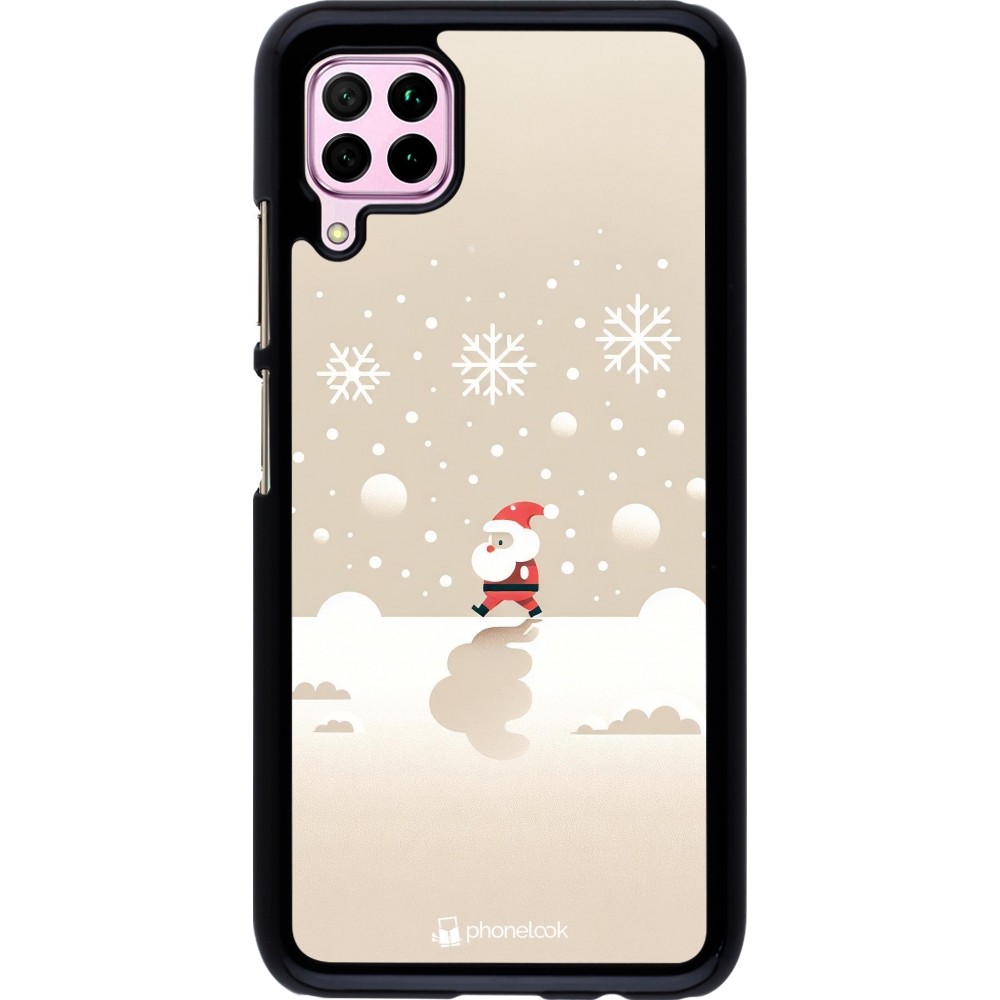 Huawei P40 Lite Case Hülle - Weihnachten 2023 Minimalistischer Weihnachtsmann