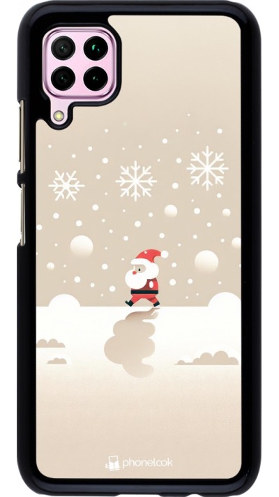 Coque Huawei P40 Lite - Noël 2023 Minimalist Santa