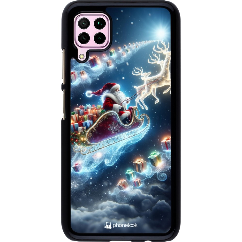 Huawei P40 Lite Case Hülle - Weihnachten 2023 Verzauberter Weihnachtsmann
