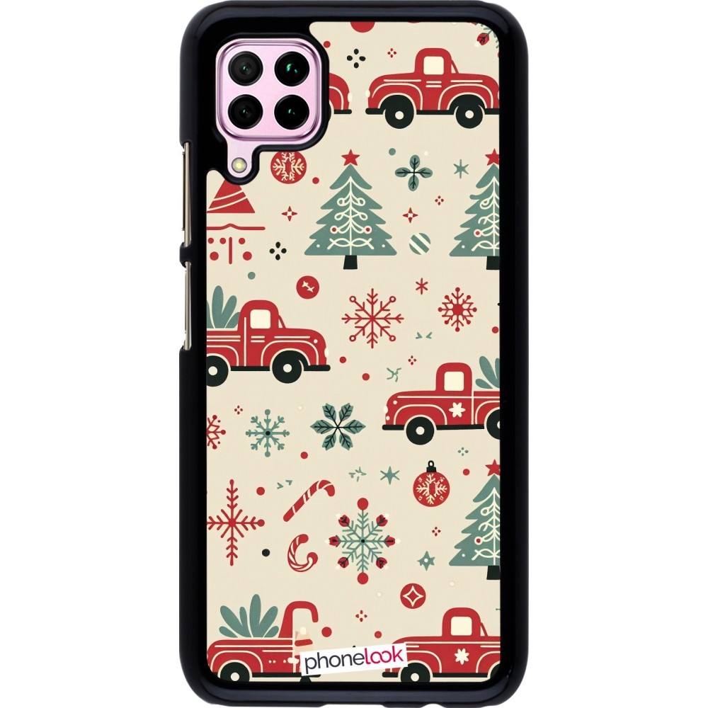 Coque Huawei P40 Lite - Noël 2024 Camion Sapin