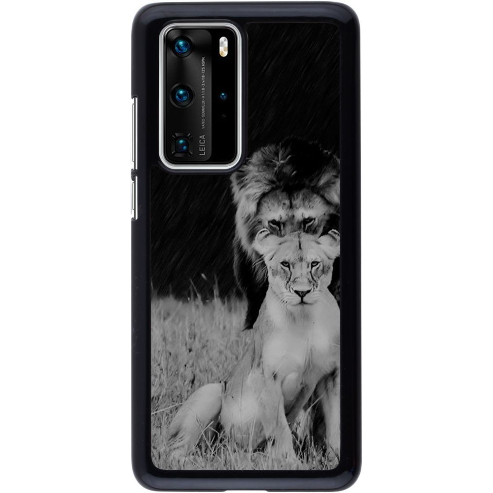 Coque Huawei P40 Pro - Angry lions
