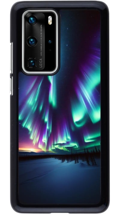 Huawei P40 Pro Case Hülle - Funkelndes Nordlicht