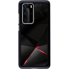 Hülle Huawei P40 Pro - Black Red Lines