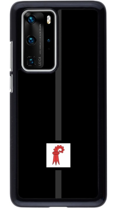 Huawei P40 Pro Case Hülle - Kanton BL schwarz