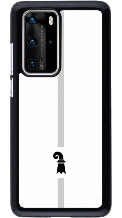 Huawei P40 Pro Case Hülle - Kanton BS weiss