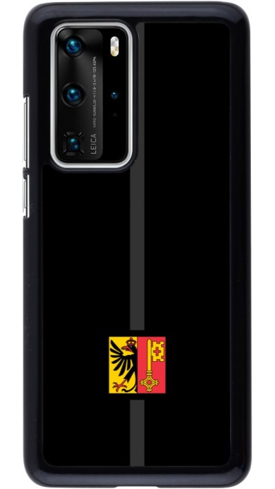 Huawei P40 Pro Case Hülle - Kanton GE schwarz