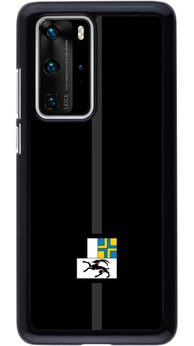 Huawei P40 Pro Case Hülle - Kanton GR schwarz