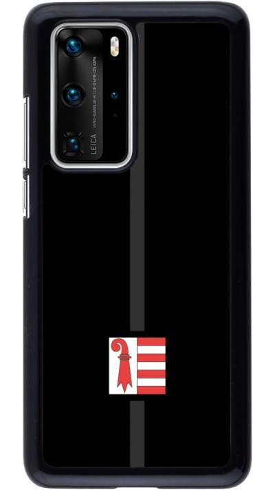 Huawei P40 Pro Case Hülle - Kanton JU schwarz