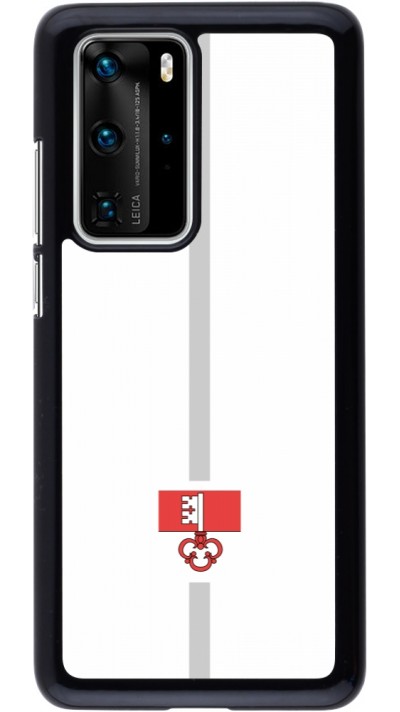 Huawei P40 Pro Case Hülle - Kanton OW weiss