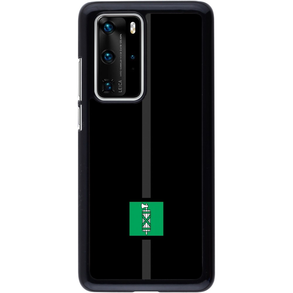 Huawei P40 Pro Case Hülle - Kanton SG schwarz