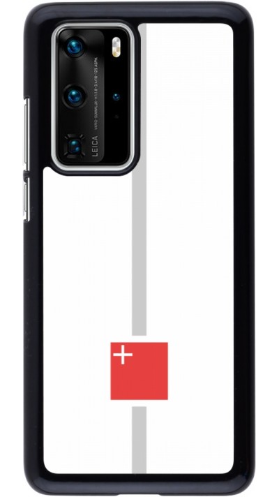 Huawei P40 Pro Case Hülle - Kanton SZ weiss