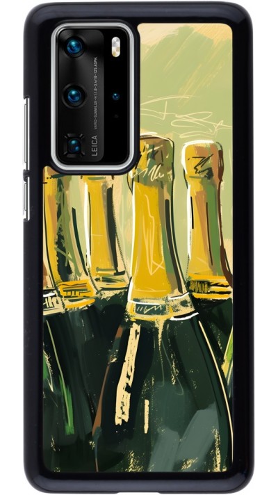 Huawei P40 Pro Case Hülle - Champagne Malerei