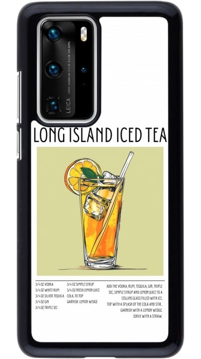 Huawei P40 Pro Case Hülle - Cocktail Rezept Long Island Ice Tea
