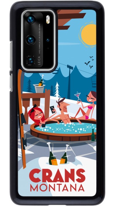 Coque Huawei P40 Pro - Crans-Montana Mountain Jacuzzi