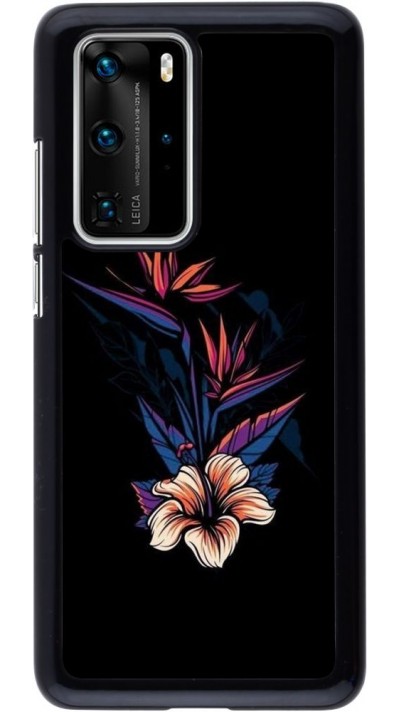 Coque Huawei P40 Pro - Dark Flowers