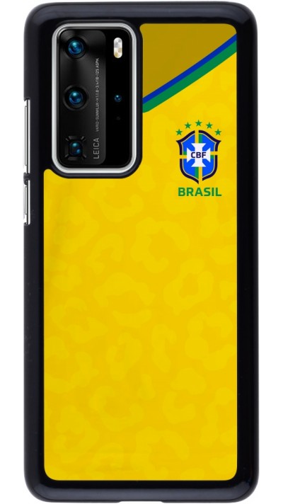 Huawei P40 Pro Case Hülle - Brasilien 2022 personalisierbares Fußballtrikot