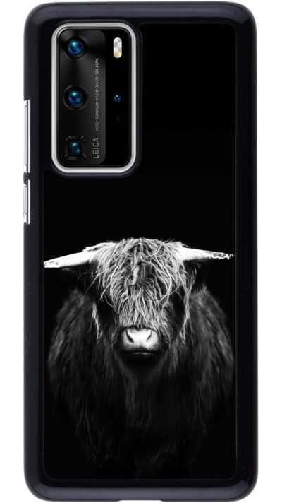 Coque Huawei P40 Pro - Highland calf black