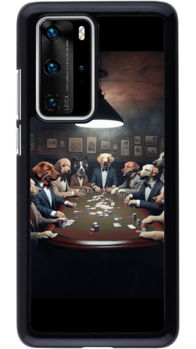 Huawei P40 Pro Case Hülle - Die Pokerhunde