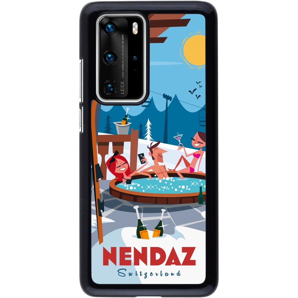 Coque Huawei P40 Pro - Nendaz Mountain Jacuzzi