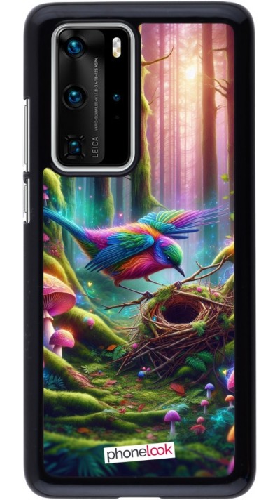 Coque Huawei P40 Pro - Oiseau Nid Forêt