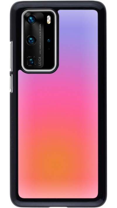 Coque Huawei P40 Pro - Orange Pink Blue Gradient