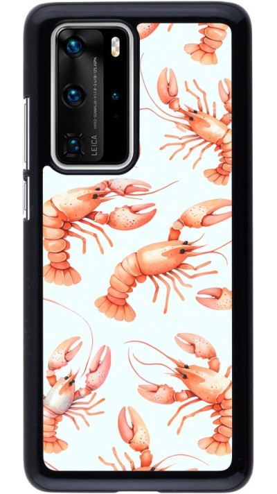 Coque Huawei P40 Pro - Pattern de homards pastels