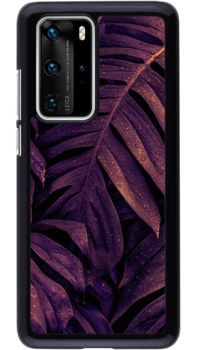 Coque Huawei P40 Pro - Purple Light Leaves