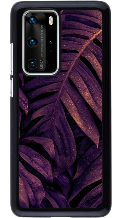Coque Huawei P40 Pro - Purple Light Leaves