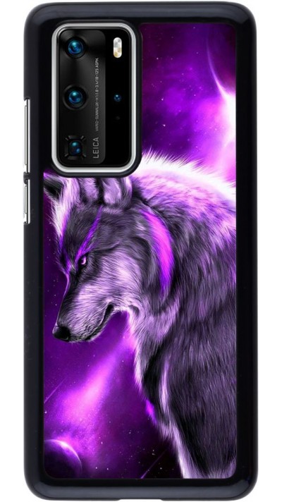 Coque Huawei P40 Pro - Purple Sky Wolf