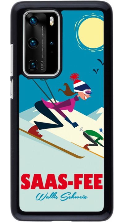 Coque Huawei P40 Pro - Saas-Fee Ski Downhill