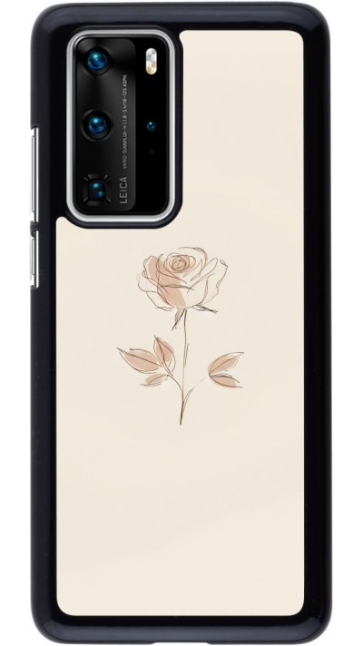 Coque Huawei P40 Pro - Sable Rose Minimaliste
