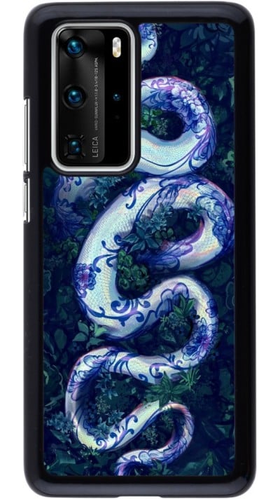 Coque Huawei P40 Pro - Serpent Blue Anaconda