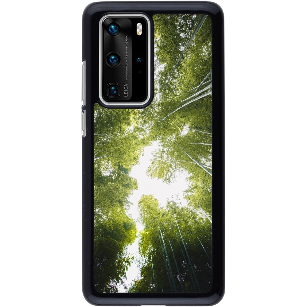 Huawei P40 Pro Case Hülle - Spring 23 forest blue sky