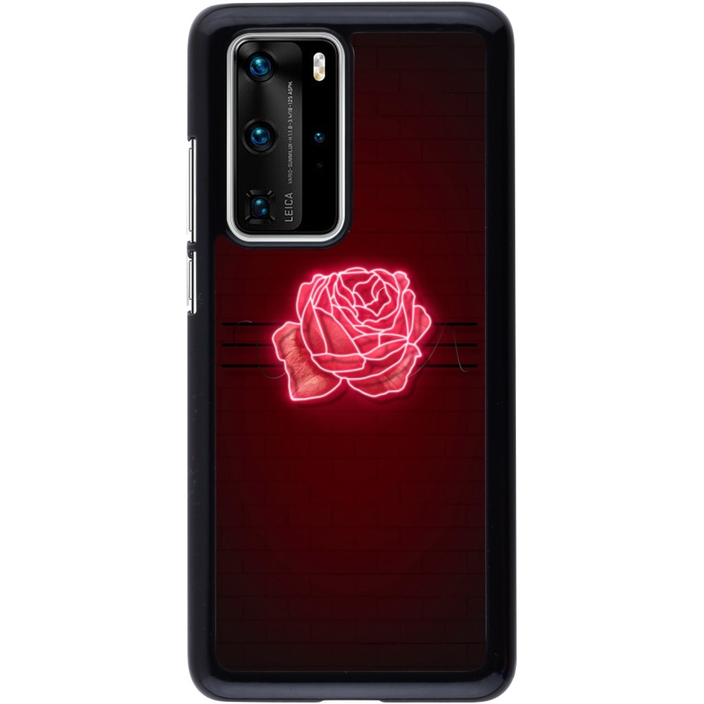 Huawei P40 Pro Case Hülle - Spring 23 neon rose