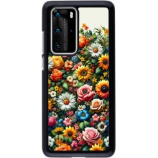Huawei P40 Pro Case Hülle - Sommer Blumenmuster
