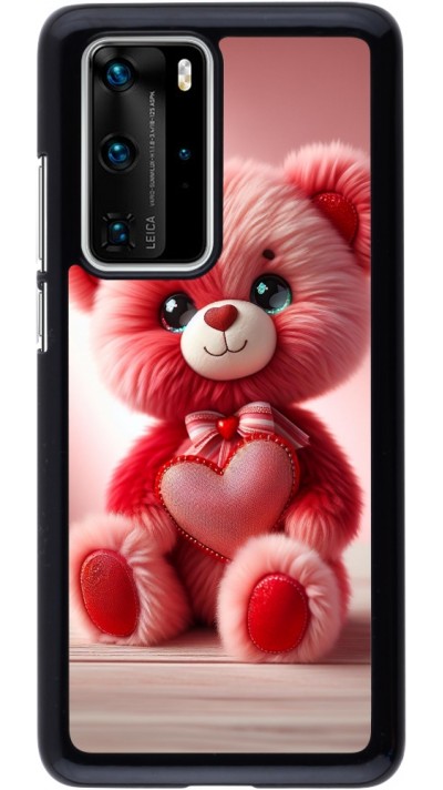 Coque Huawei P40 Pro - Valentine 2024 Ourson rose
