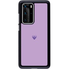 Huawei P40 Pro Case Hülle - Valentine 2023 purpule single heart