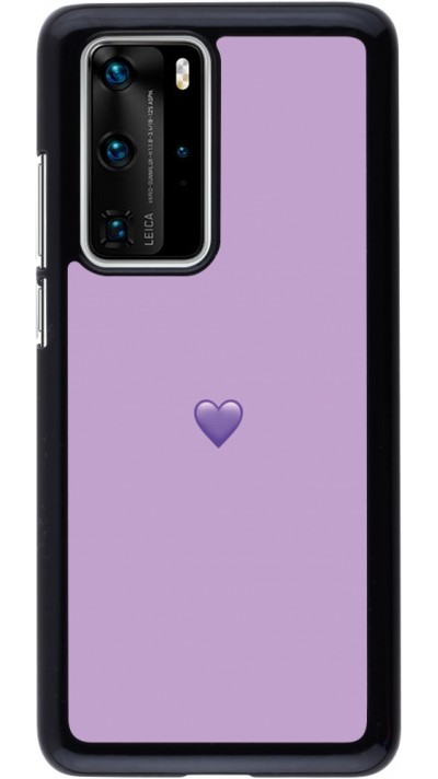 Coque Huawei P40 Pro - Valentine 2023 purpule single heart