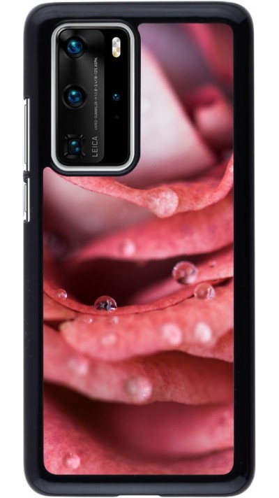 Coque Huawei P40 Pro - Valentine 2023 wet petals