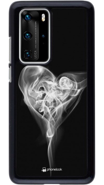 Hülle Huawei P40 Pro - Valentine 2022 Black Smoke