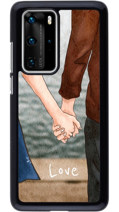 Coque Huawei P40 Pro - Valentine 2023 lovers holding hands