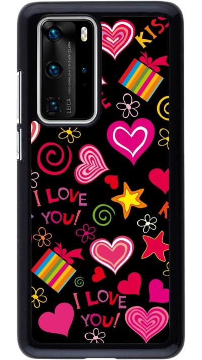 Coque Huawei P40 Pro - Valentine 2023 love symbols