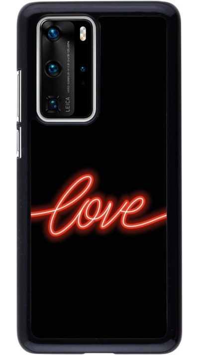 Coque Huawei P40 Pro - Valentine 2023 neon love