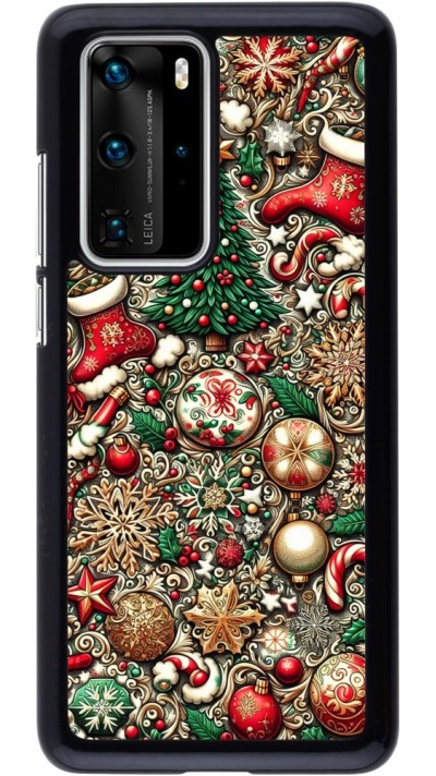 Coque Huawei P40 Pro - Noël 2023 micro pattern