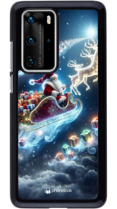 Coque Huawei P40 Pro - Noël 2023 Père Noël enchanté
