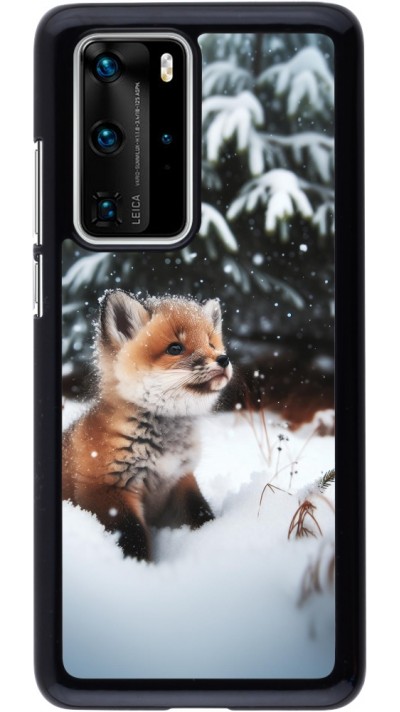 Coque Huawei P40 Pro - Noël 2023 Renardeau sapin